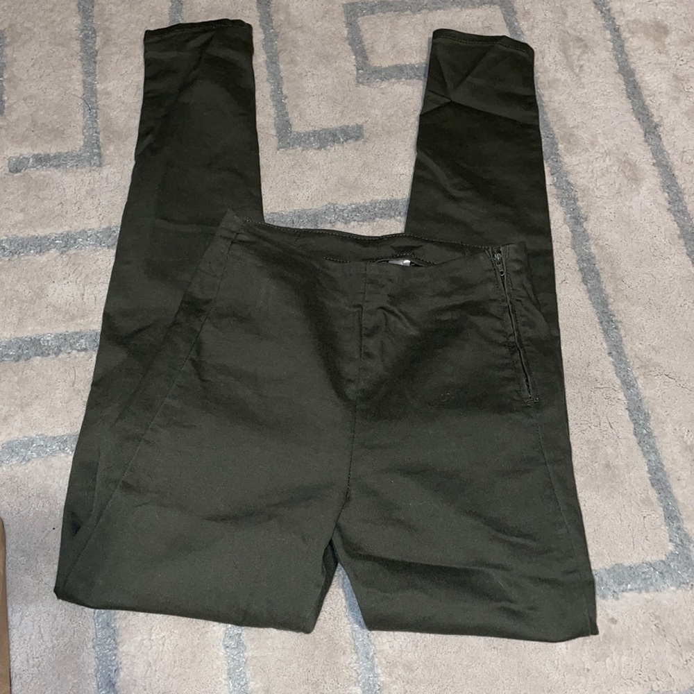 Olive skinny pants